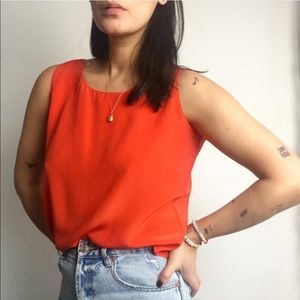 Vintage silk minimalist tank